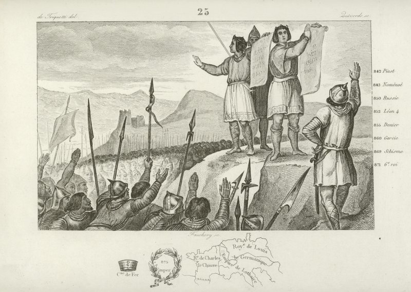 Traktat mellom Karl den skallede og broren Ludvig den tyske, Strasbourg, 842 av French School