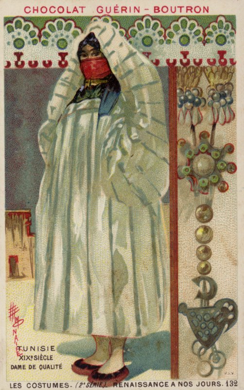 Tunisisk herredame, 1800-tallet av French School