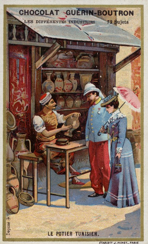Tunisisk keramiker (chromolitho) av French School