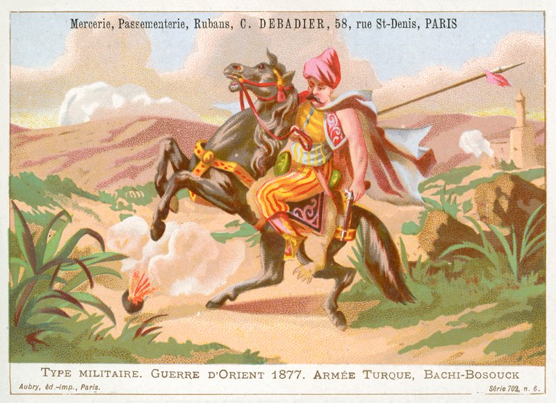 Tyrkisk bashi-bazouk, russisk-tyrkisk krig av French School