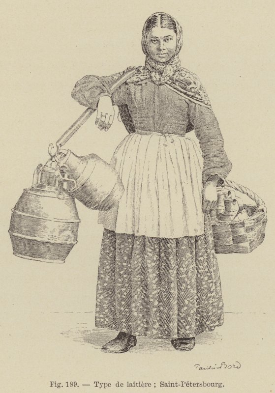 Type meieri; Saint-Petersburg (gravering) av French School