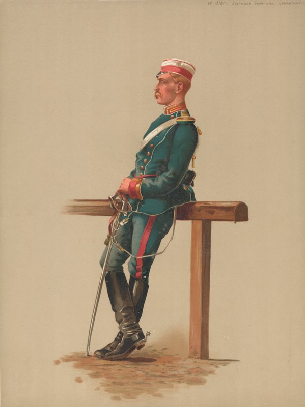 Ulan, saksisk garde Ulan, korporal av French School