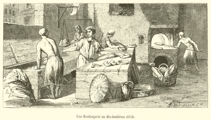 Et bakeri i det attende århundre av French School