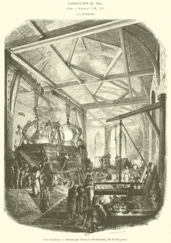 Et støperi (gravering) av French School