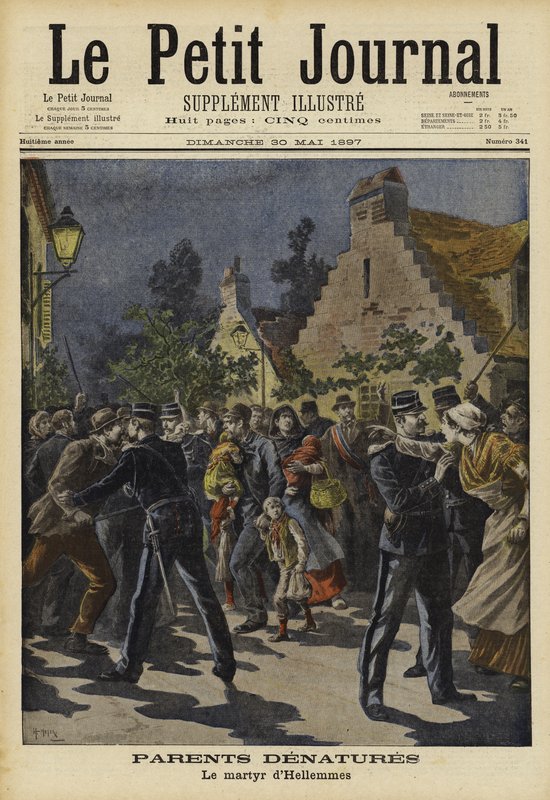 Unaturlige foreldre, Hellemmes, Frankrike, 1897 av French School