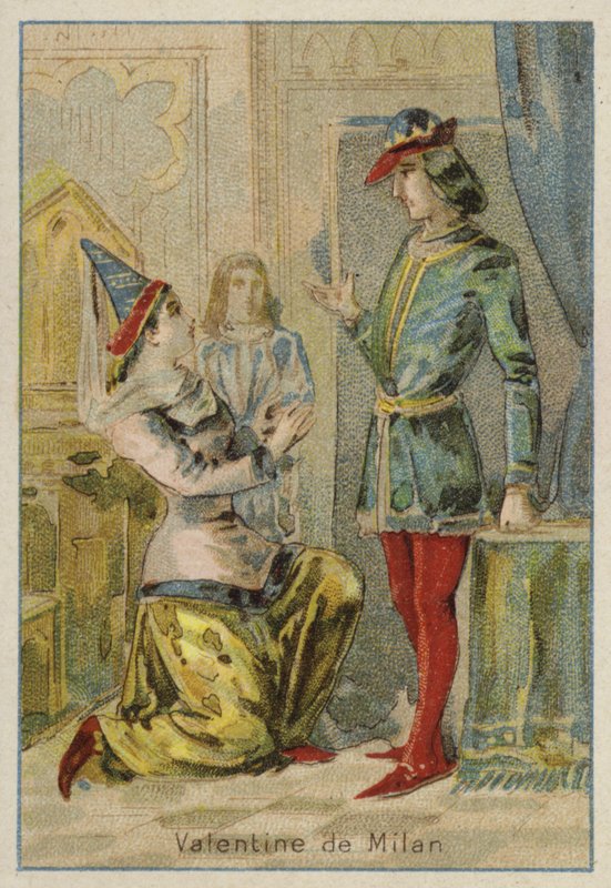 Valentine av Milano av French School