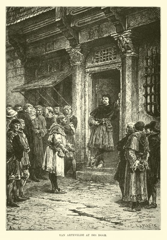 Van Artevelde ved døren hans av French School