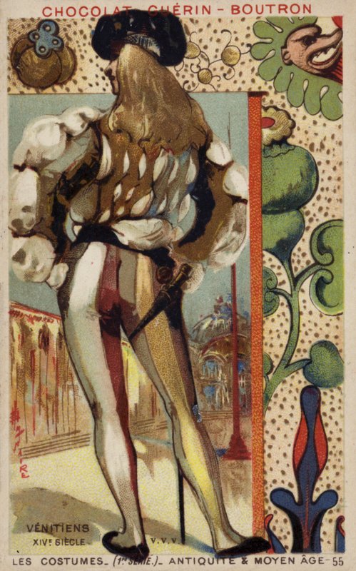 Venetiansk drakt, 1300-tallet av French School