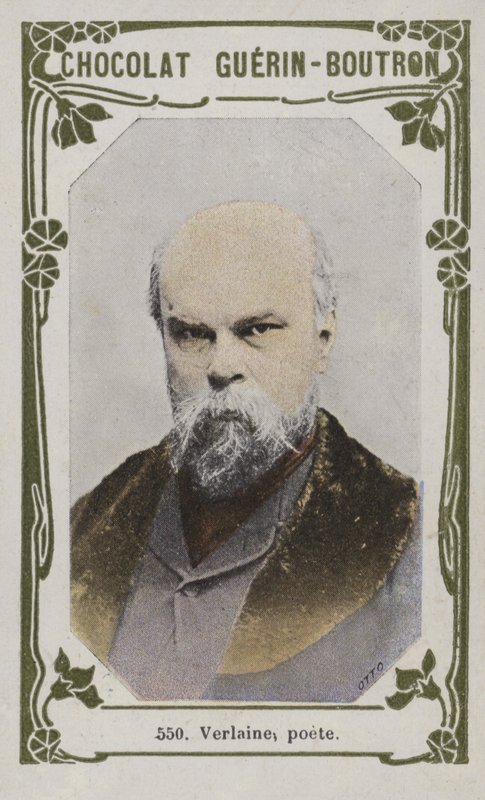 Verlaine, poet (farget bilde) av French School