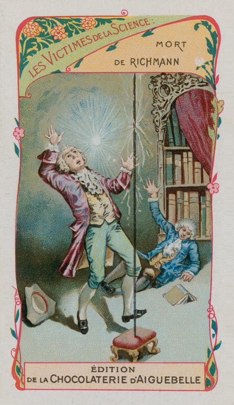 Vitenskapens ofre: Georg Wilhelm Richmanns død, tysk fysiker (1711-1753) av French School