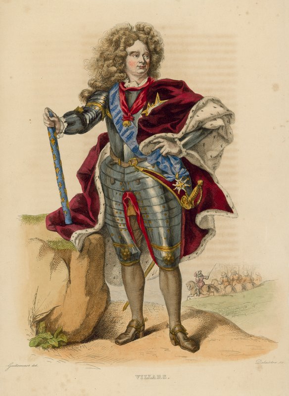 Villars (farget gravering) av French School