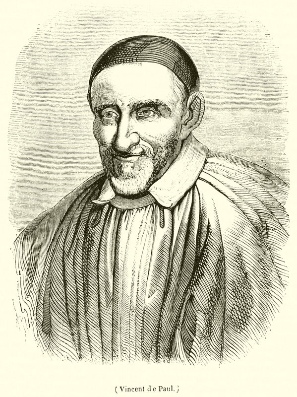 Vincent de Paul (gravering) av French School