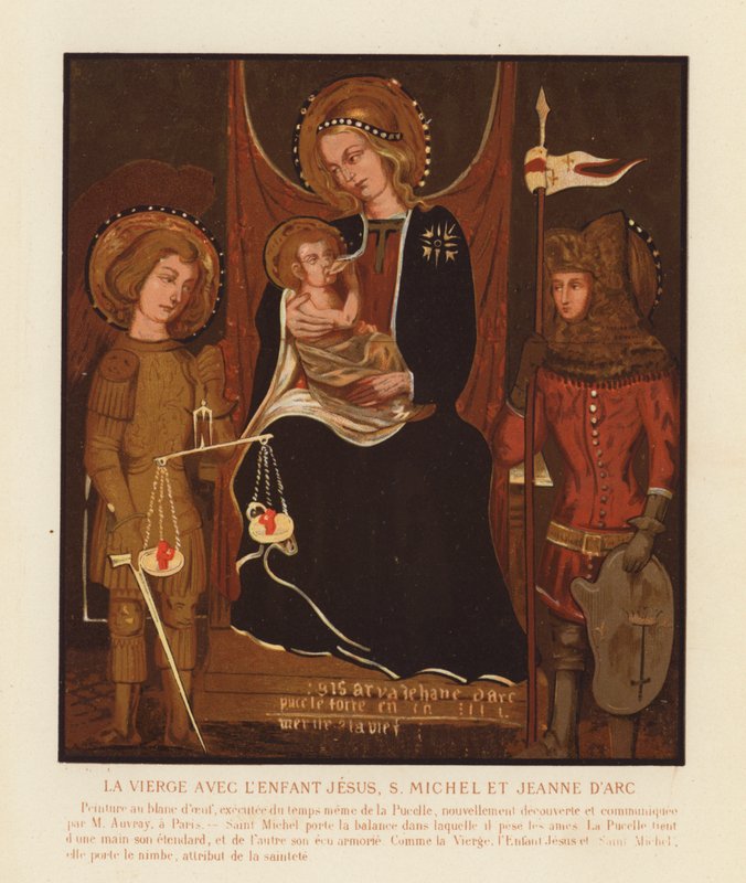 Jomfru og barn med St. Michael og Jeanne d