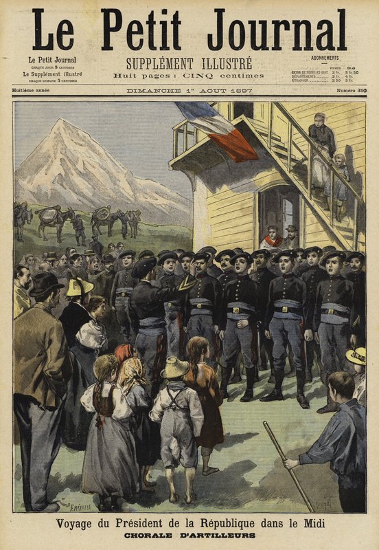 Besøk av den franske presidenten Felix Faure til Midi, 1897 av French School