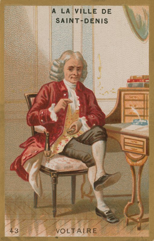Voltaire , fransk opplysningsforfatter og filosof av French School