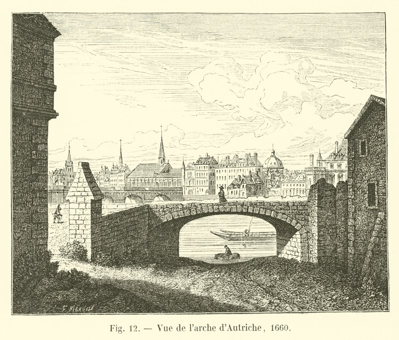 Utsikt over buen i Østerrike, 1660 av French School