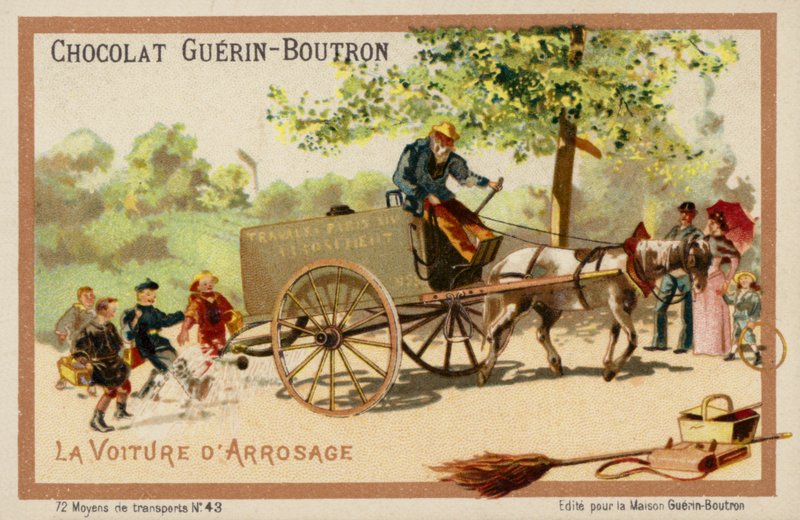 Vannvogn (chromolitho) av French School