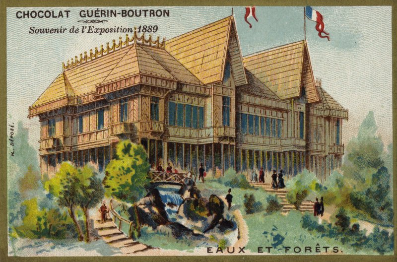 Vann og skoger (chromolitho) av French School