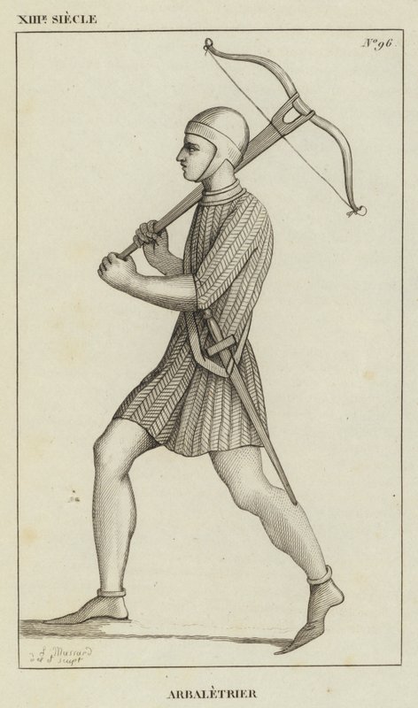 XIII Siecle, Arbaletrier (gravering) av French School