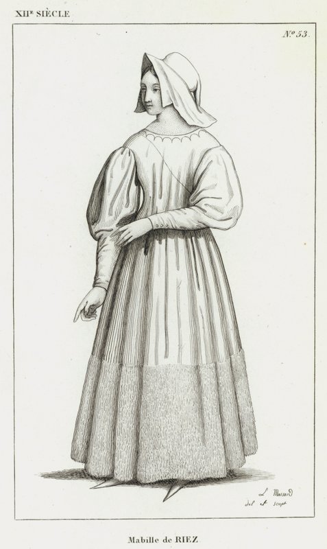 XII Century, Mabille de Riez (gravering) av French School