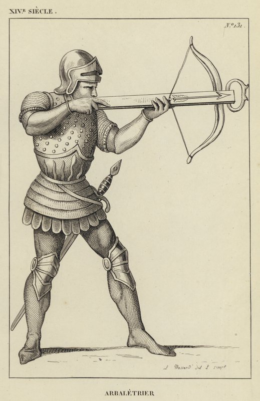 XIV Siecle, Arbaletrier (gravering) av French School