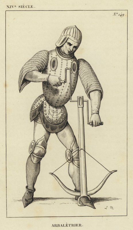 XIV Siecle, Arbaletrier (gravering) av French School