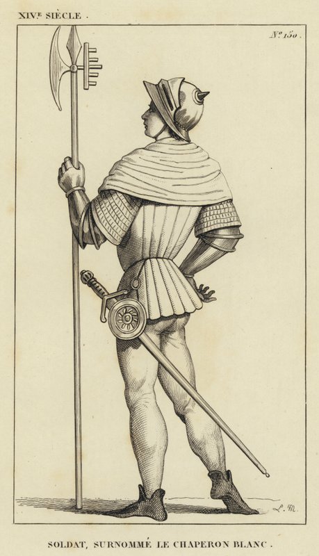 XIV Century, Soldat, med kallenavnet White Riding Hood (gravering) av French School