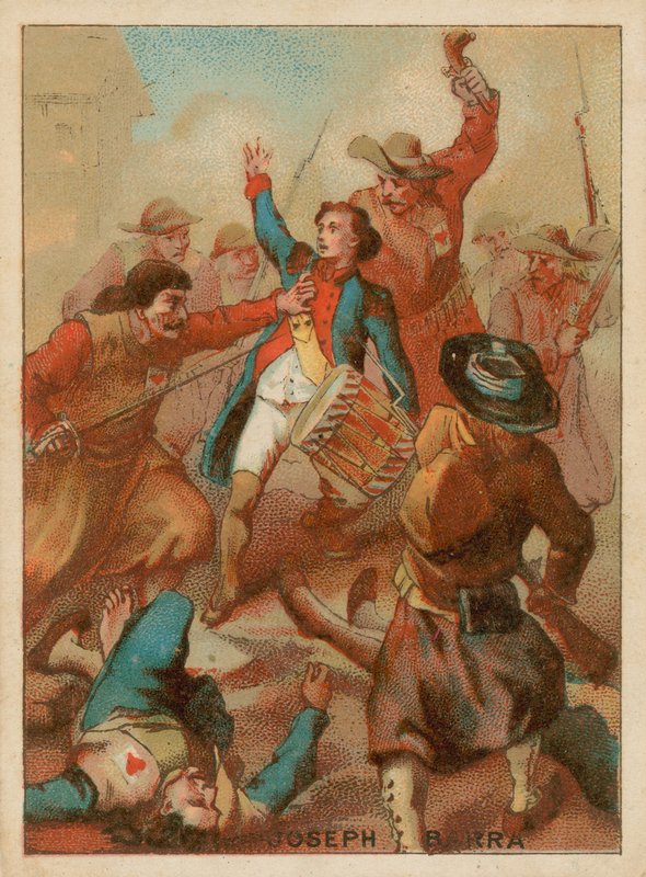 Den unge republikanske soldaten Joseph Barra ble drept i kamp av French School