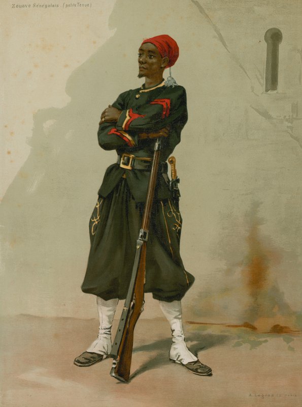 Senegalesisk Zouave, lite antrekk av French School