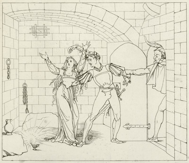 Illustrasjon for Goethes Faust av Friedrich August Moritz Retzsch