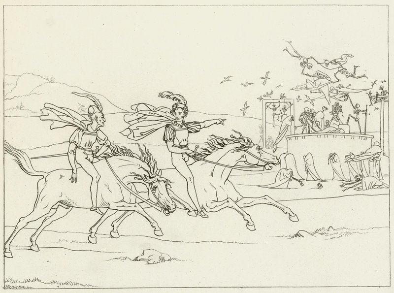Illustrasjon for Goethes Faust av Friedrich August Moritz Retzsch