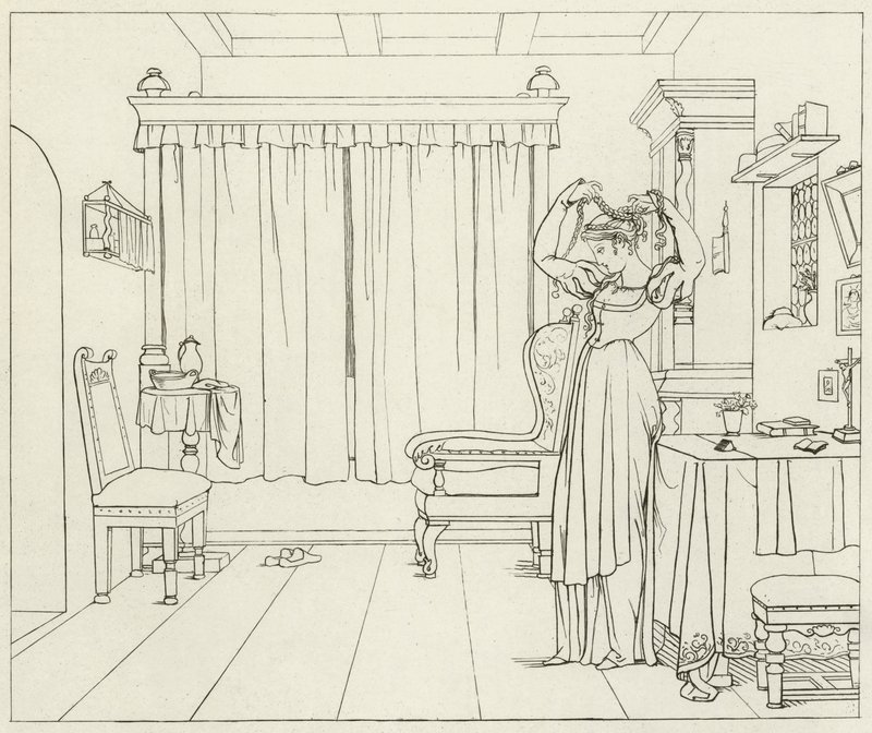 Illustrasjon for Goethes Faust av Friedrich August Moritz Retzsch