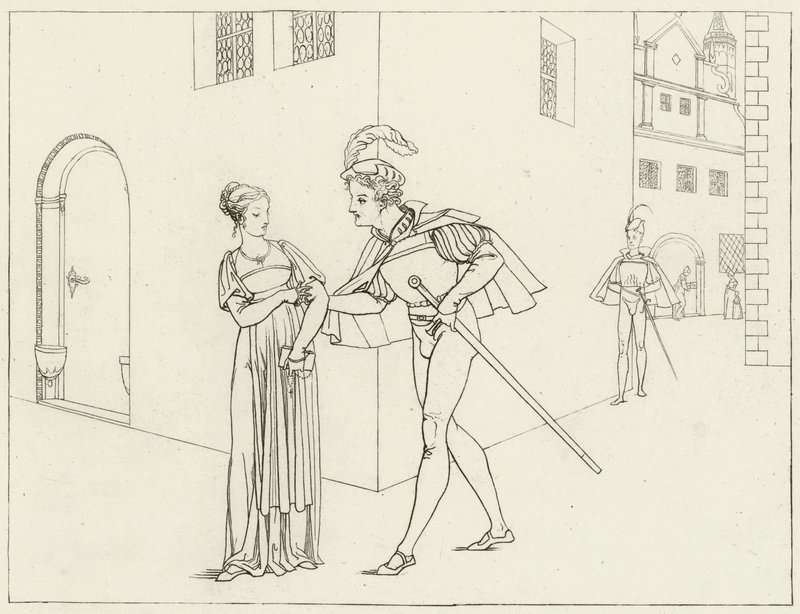 Illustrasjon for Goethes Faust av Friedrich August Moritz Retzsch