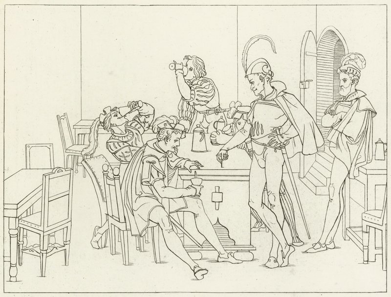 Illustrasjon for Goethes Faust av Friedrich August Moritz Retzsch