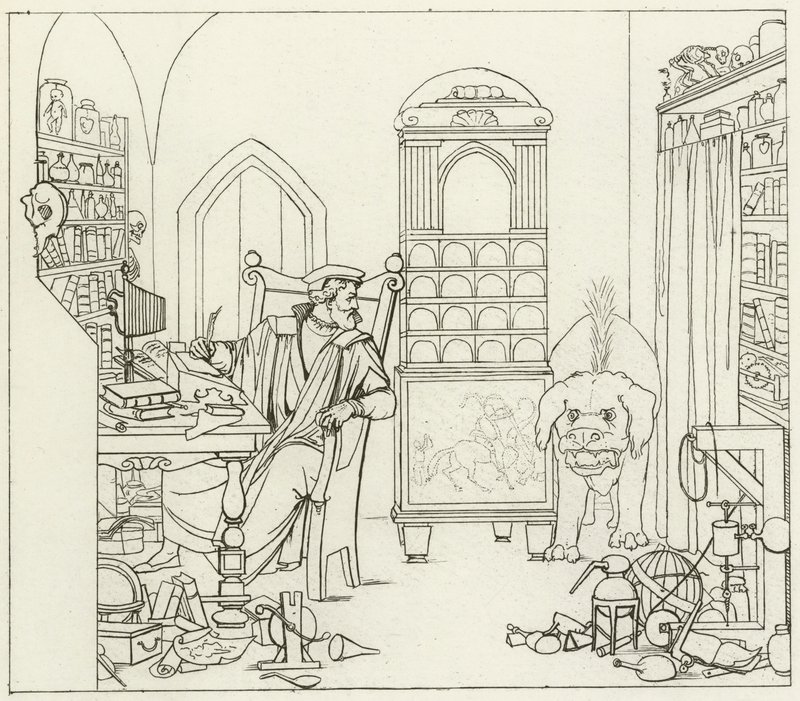 Illustrasjon for Goethes Faust av Friedrich August Moritz Retzsch