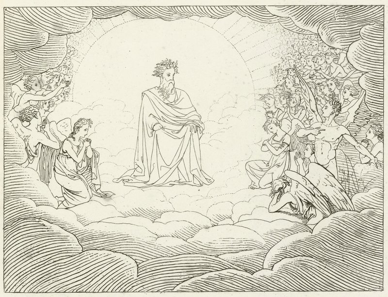 Illustrasjon for Goethes Faust av Friedrich August Moritz Retzsch