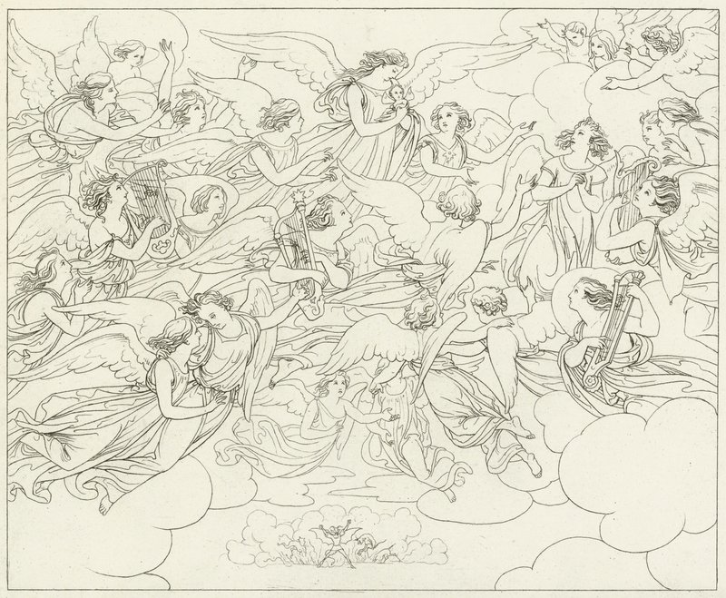 Illustrasjon for Goethes Faust av Friedrich August Moritz Retzsch