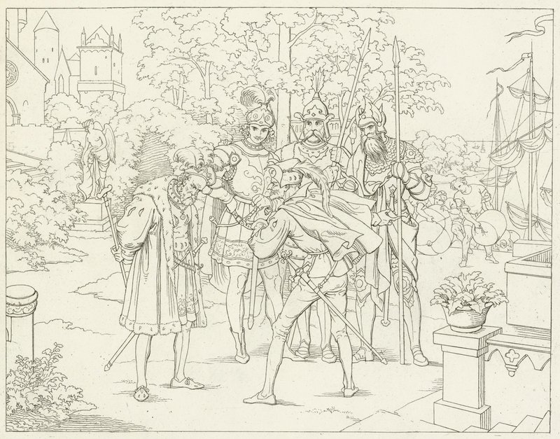 Illustrasjon for Goethes Faust av Friedrich August Moritz Retzsch