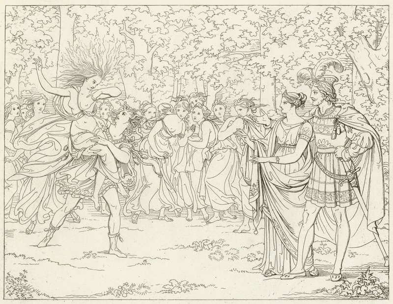 Illustrasjon for Goethes Faust av Friedrich August Moritz Retzsch