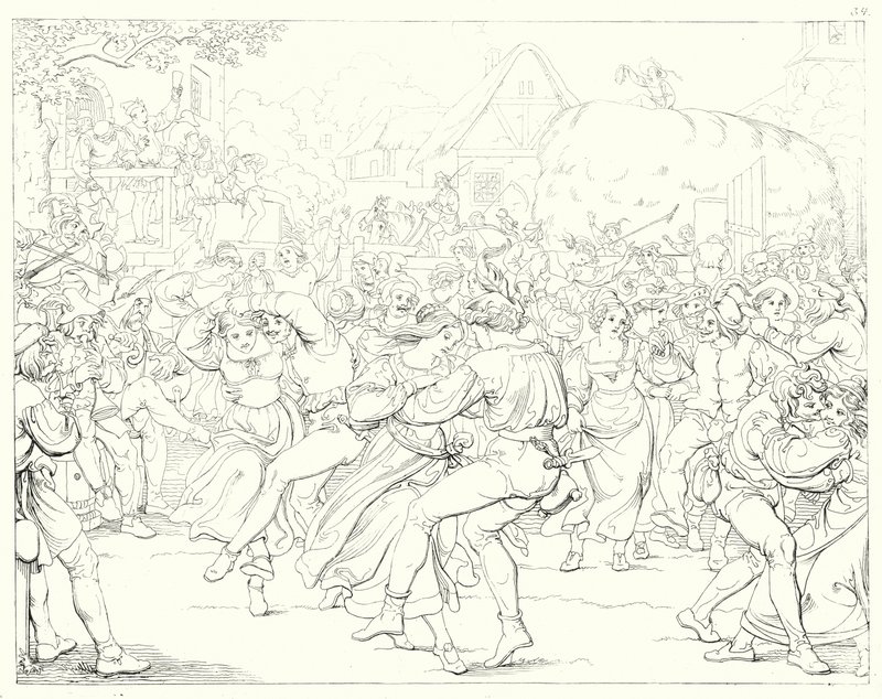 Illustrasjon for Schillers Lied von der Glocke, eller The Song Of The Bell (gravering) av Friedrich August Moritz Retzsch
