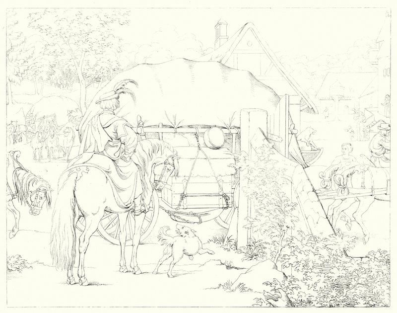 Illustrasjon for Schillers Lied von der Glocke, eller The Song Of The Bell (gravering) av Friedrich August Moritz Retzsch