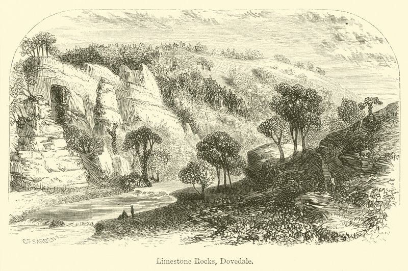 Kalksteinsbergarter, Dovedale av G. F. Sargent