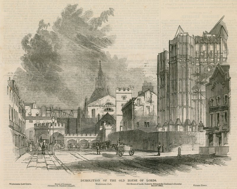 Riving av det gamle House of Lords av G.F. Sargent