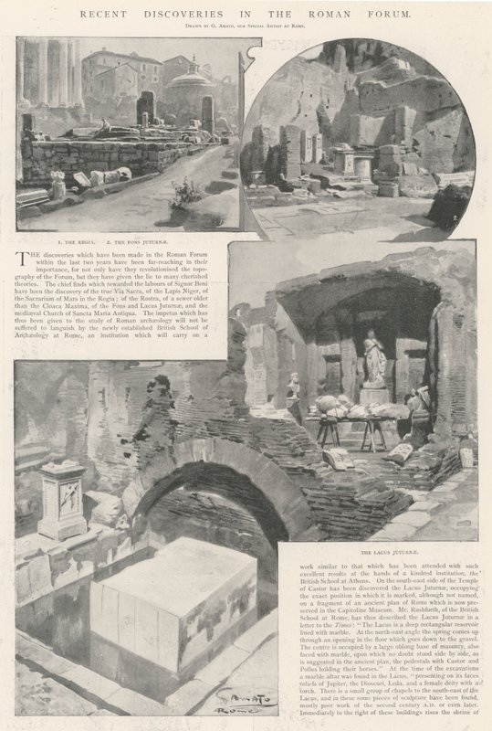 Nylige oppdagelser i Forum Romanum av G.S. Amato