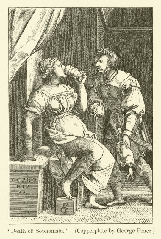 Sophonisbas død av Georg Pencz