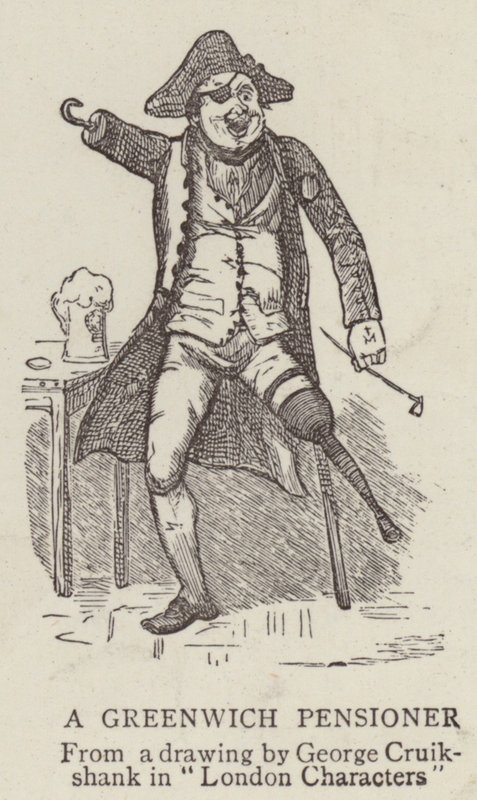En Greenwich-pensjonist av George Cruikshank