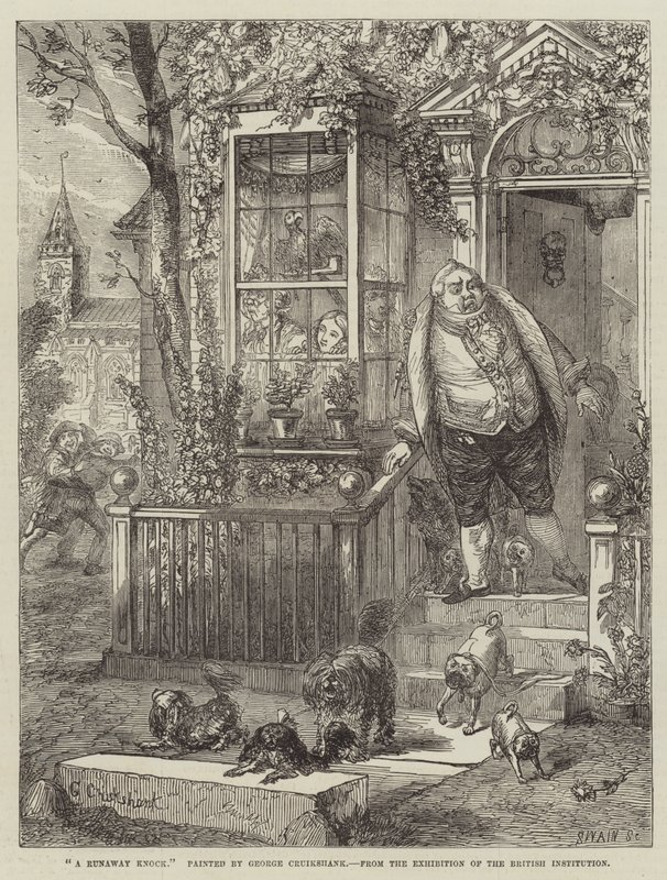 En løpsk bank av George Cruikshank
