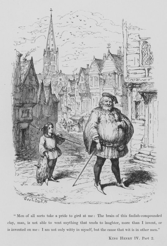 Sir John Falstaff av George Cruikshank
