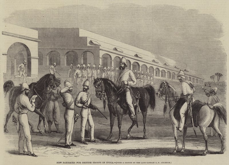 Nye brakker for britiske tropper i India av George Francklin Atkinson