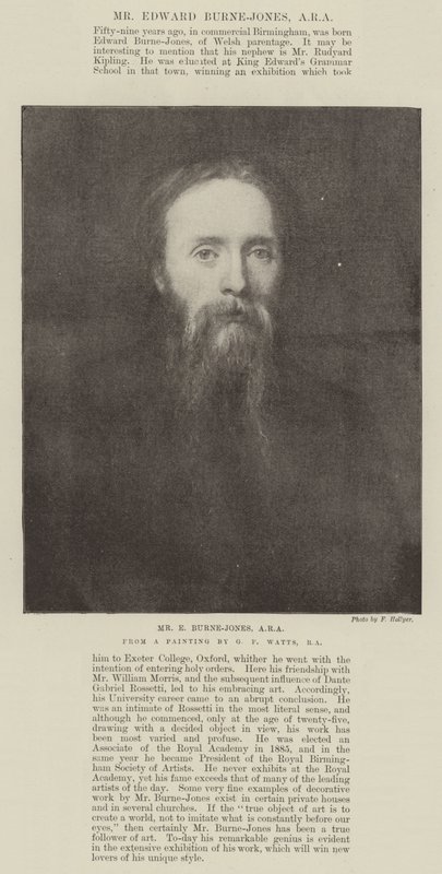 Mr E Burne-Jones, ARA av George Frederick Watts